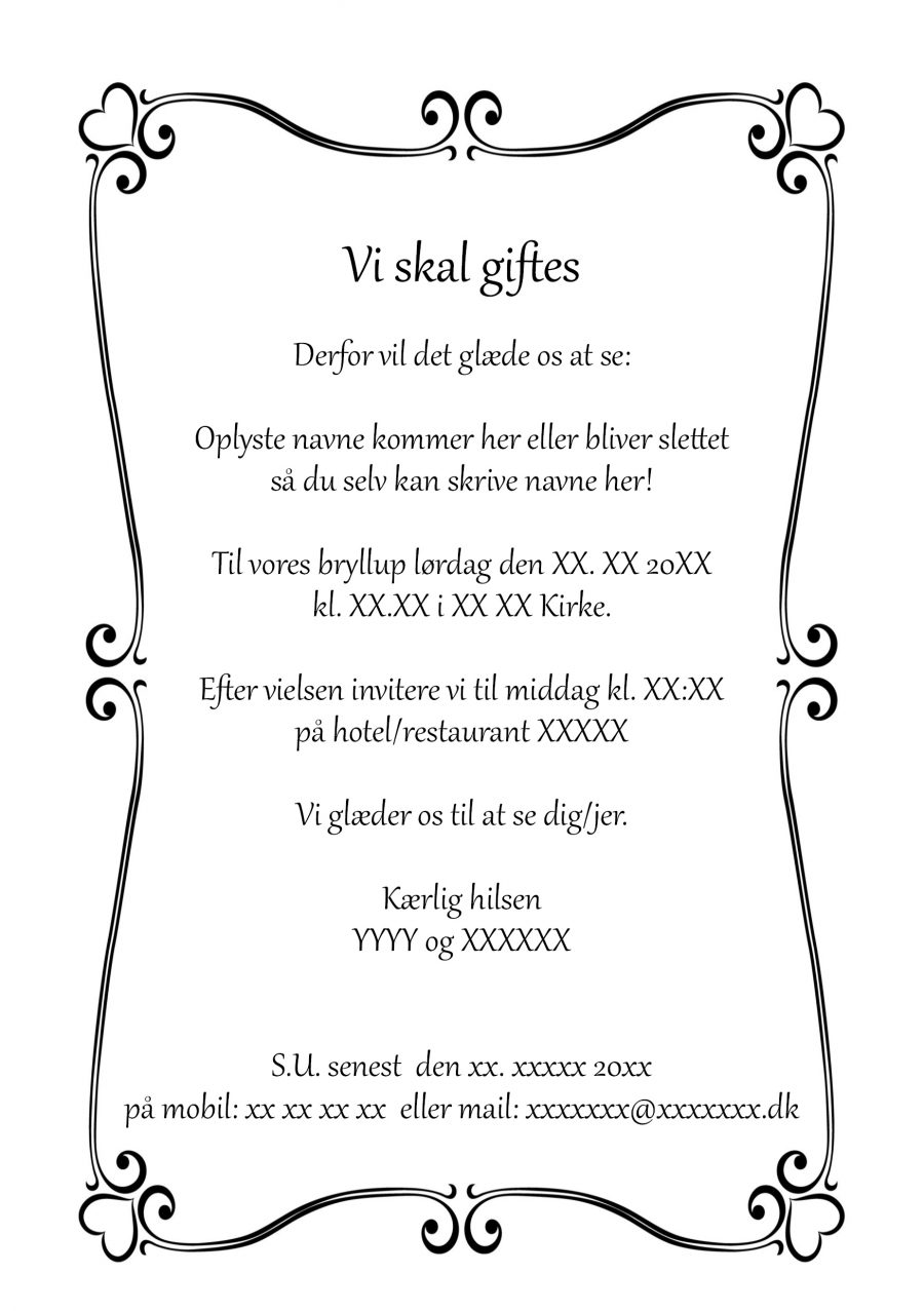 Invitation til bryllup nr 8 - Havelågen - Image 8