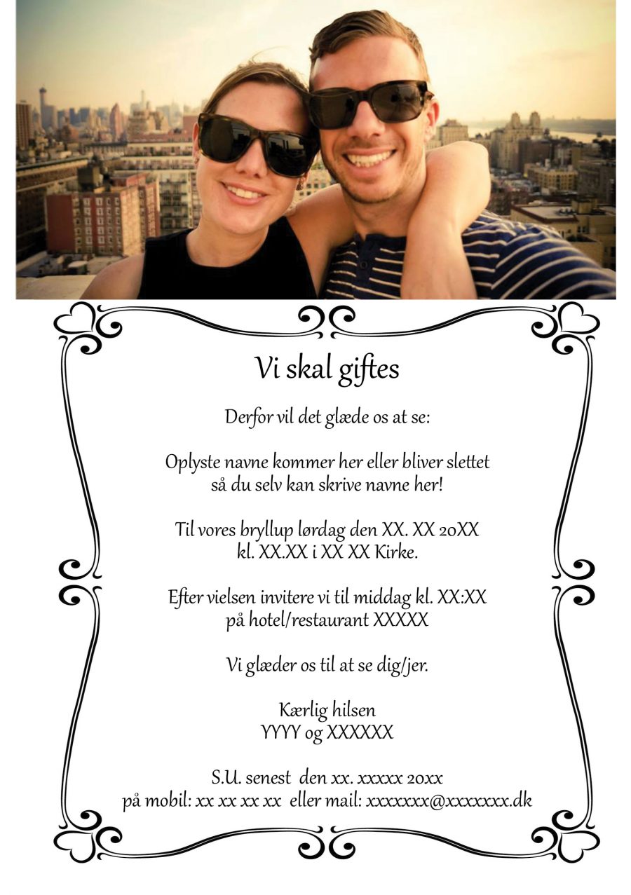 Invitation til bryllup nr 8 - Havelågen - Image 7