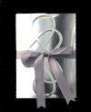 Elegant deluxe invitation sølvbryllup nr 9 - uden print