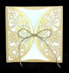 Invitation til konfirmation nr 3 - Guld udgave - uden print