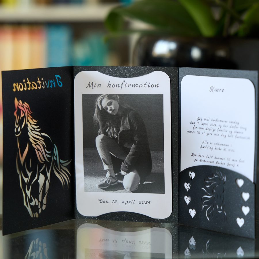 Invitation til konfirmation nr 7- Hest - Image 15