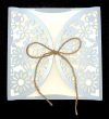 Elegant deluxe invitation sølvbryllup nr 2 - uden print