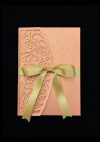 Elegant deluxe invitation kobberbryllup nr 8 - uden print