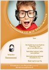 Invitation til konfirmation - Foldet A5 - Dreng - design nr 12