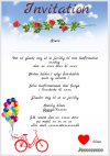 Invitation til konfirmation - Foldet A5 - Pige - design nr 4