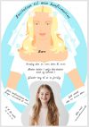 Invitation til konfirmation - Foldet A5 - Pige - design nr 8