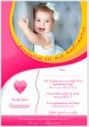 Invitation til konfirmation - Foldet A5 - Pige - design nr 9