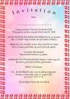 Invitation til fødselsdag - Lamineret  - Design nr 14 - Pige