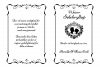 Invitation til sølvbryllup nr 2 - A5 med sølv tekst