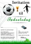 Invitation til fødselsdag - Lamineret  - design nr 11 - Mand