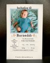 Invitation til barnedåb - C6 - Dreng