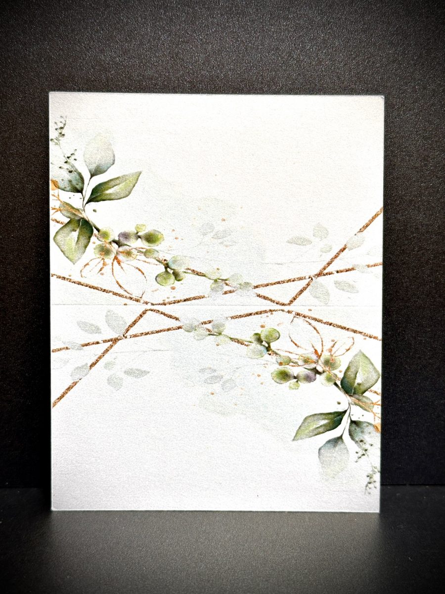 Bordkort grøn floral - Image 4