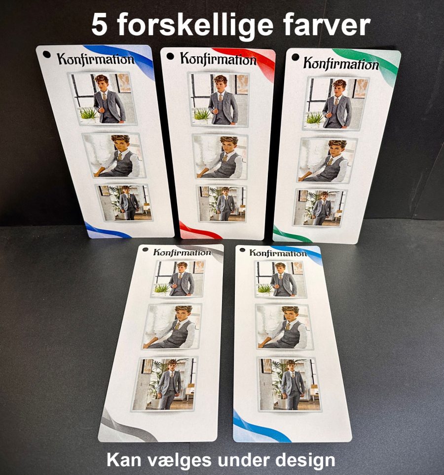 Invitation til konfirmation - Slim size - Top og bund - Dreng - Image 3