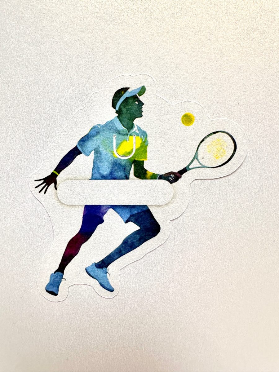 Bordkort ​Tennis - Vandfarver - Dreng