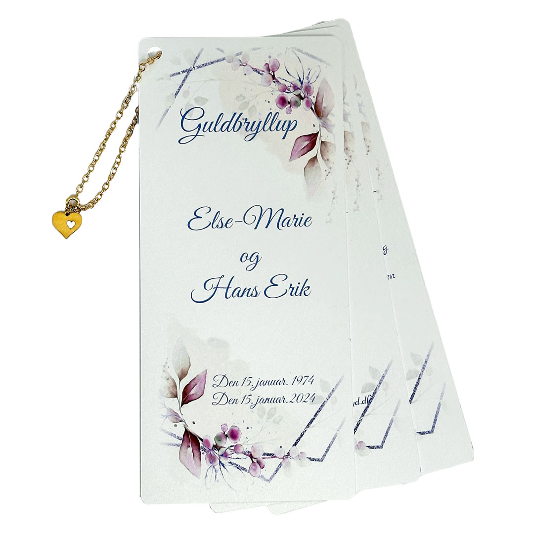 Guldbryllup Slim Lilla Floral