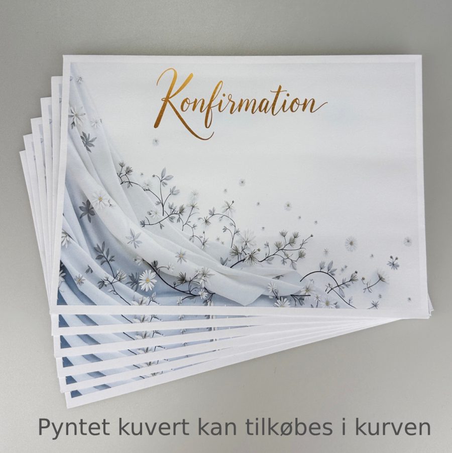 Invitation til konfirmation - foldet A4 - Portfals-Gatefold - Heste design - Image 4