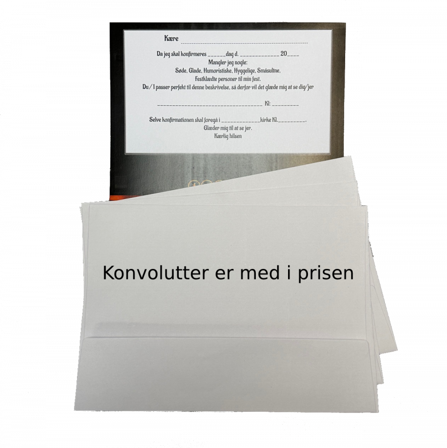Invitation til konfirmation - Laptop design - Farvet tastatur - Fortrykt tekst - Image 4