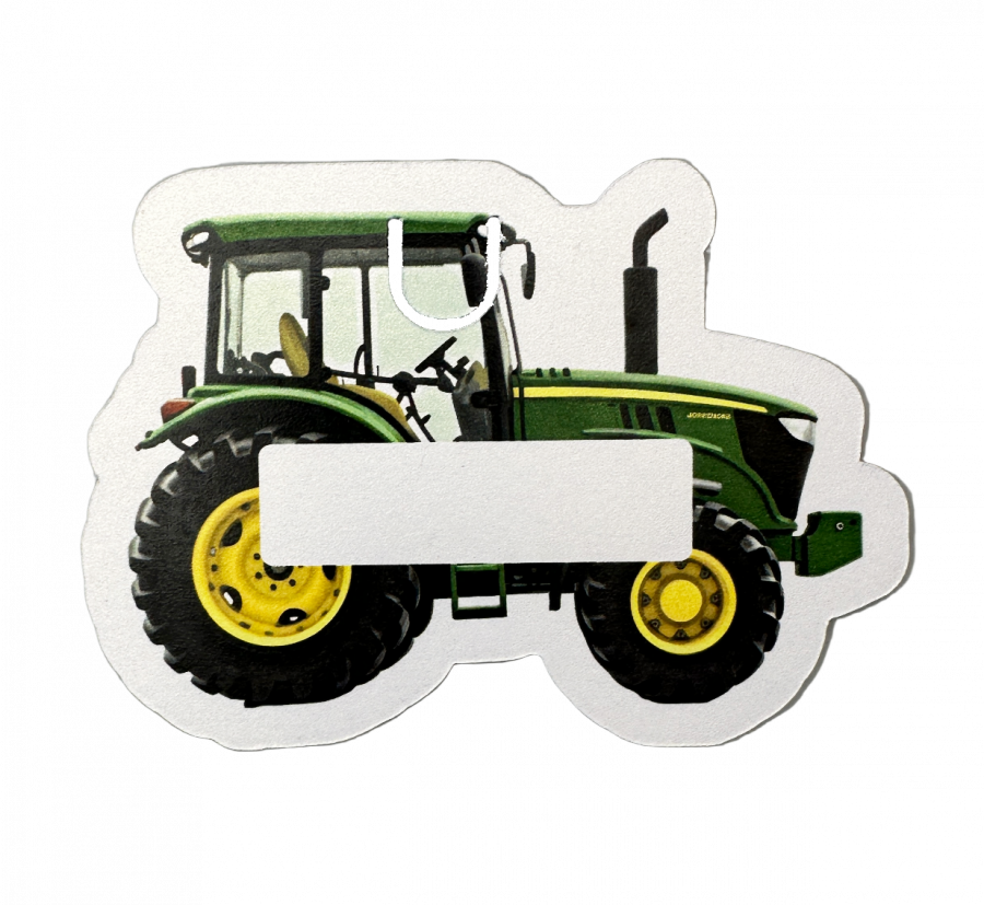 Bordkort - Traktor - Grøn