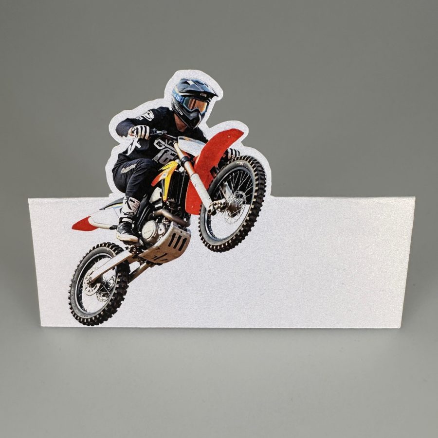 Bordkort Motorcross - Foldet Stå selv