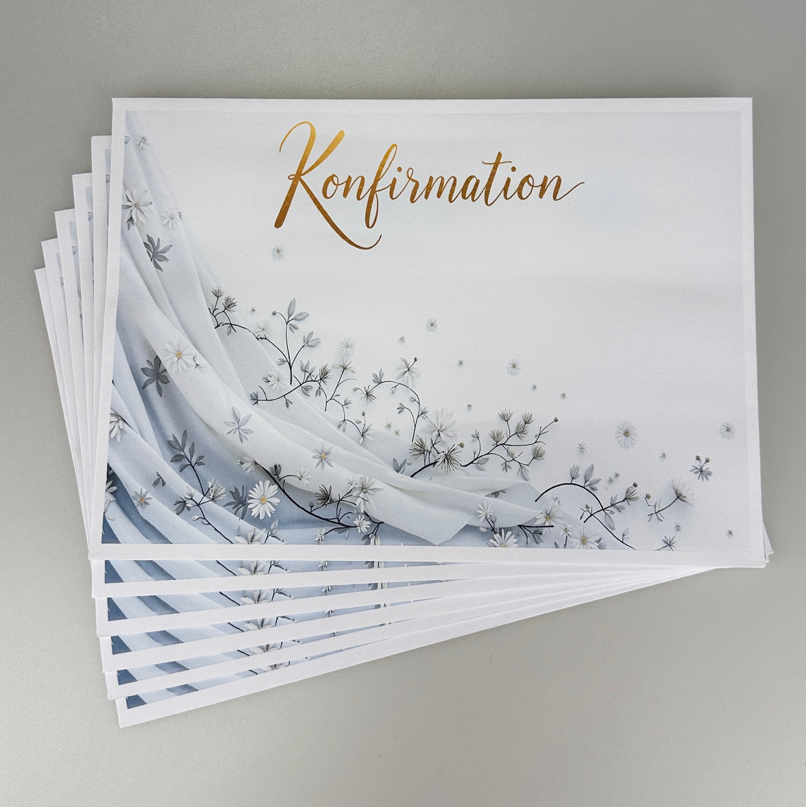 Kuvert til gatefold og Lamineret - Pige - Guld